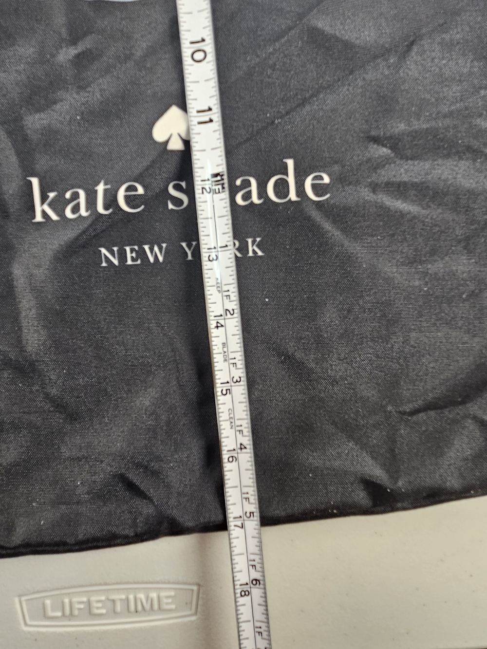Kate Spade New York Light Blue Floral Print Tote Bag - Picture 12 of 12